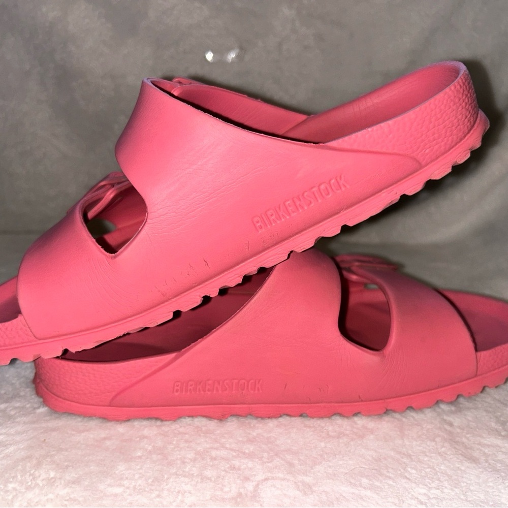 *sold** 6/7** Birkenstock Womens Arizona Sandal Pink Size EU 38 US 7.5 Pre-owned